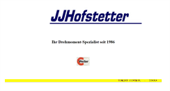 Desktop Screenshot of jjhofstetter.ch
