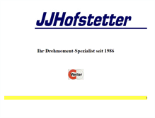 Tablet Screenshot of jjhofstetter.ch
